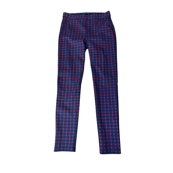 Sanctuary x Anthropologie Plaid Skinny Pull-On Pants Women’s Medium - Picture 2 of 7